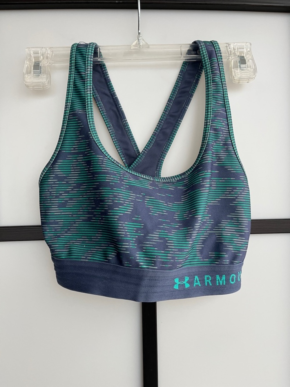 Under Armour Navy & Teal Racerback Sports Bra